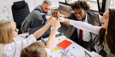 Group fist-bump