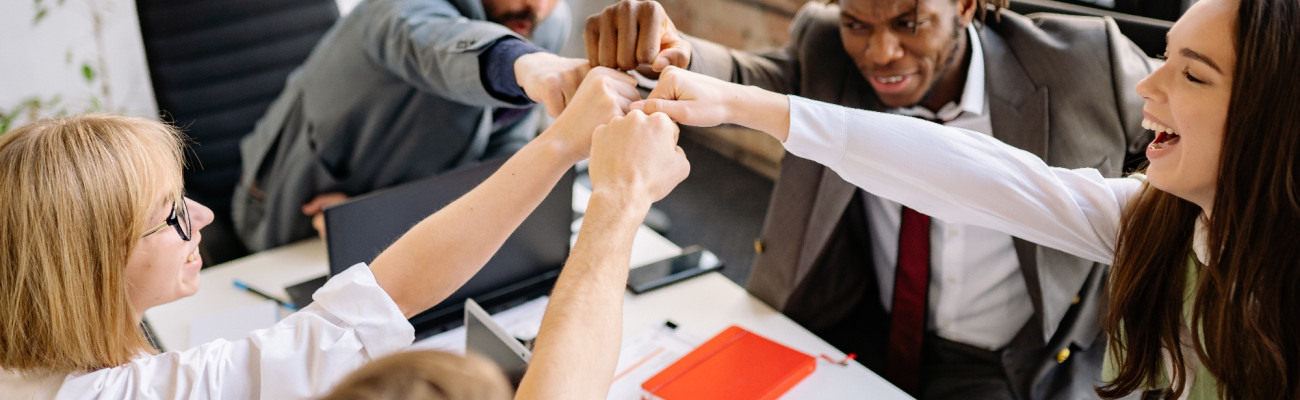 Group fist-bump