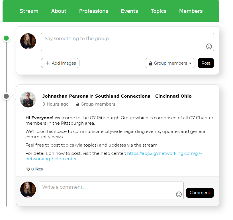 Chapter Activity Stream Interfaces