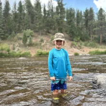My son Ryker playing in the river mentioned in this email. 