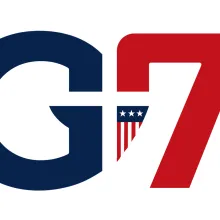 G7 Banner Red White & Blue