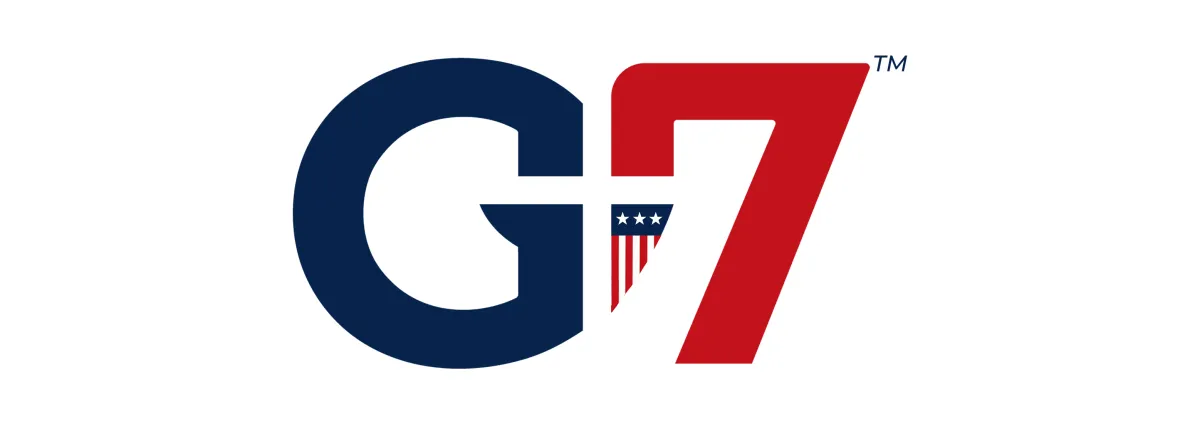G7 Banner Red White & Blue